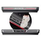 Jogo Soleira Premium Elegance Vw Jetta TSI 2011 a 2022 - 4 Portas ( Vinil + Resinada 8 Peças )