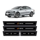 Jogo soleira resinada vw virtus + blackout (8 peças)