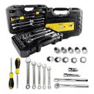 Jogo Soquete Estriado 1/2 10 A 19mm 21 Pcs Stanley STMT45513 Jogo Soquete Estriado 1/2 10 A 19mm 21 Pcs Stanley STMT45513