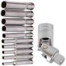 Jogo Soquete Estriado Longo 4 a 13mm 1 4Pol. Crv Junta Universal Maria Mole Jogo Soquete Estriado Longo 4 a 13mm 1 4Pol. Crv Junta Universal Maria Mole