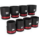 Jogo soquete impacto encaixe 3/4" curto 08 pcs 49-66-7019 milwaukee