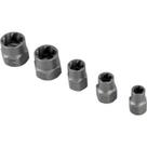 Jogo Soquete Saca Parafuso Porca 3/8 5 Peças 8 a 19mm - 3599505005 - VONDER
