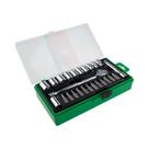 Jogo soquete sext 1/4 catraca 25 pcs waft