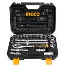 Jogo Soquetes 1/2" 25 Peças com Acessórios INGCO