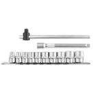 Jogo Soquetes Estriados Enc 3/8 C/12 Pcs 8 -19Mm Gedore - 3300035