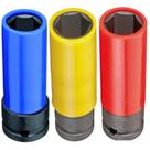 Jogo Soquetes Impacto 1/2" 17 19 21mm Roda Liga Leve Gedore