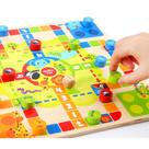 Jogo Tabuleiro 2 em 1 - Ludo e Jogo das Cobras - Tooky Toy
