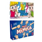 Jogo Tabuleiro Fazendo Mimicas Coluna + Jogo Pensa Rapido - Pais e Filhos