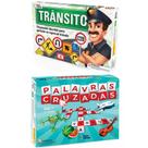 Jogo Tabuleiro Palavras Cruzadas + Jogo Transito Pais e Filhos