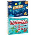 Jogo Tabuleiro Perguntas e Respostas Verdade ou Desafio + Palavras Cruzadas - Pais e Filhos Jogo Tabuleiro Perguntas e Respostas Verdade ou Desafio + Palavras Cruzadas - Pais e Filhos