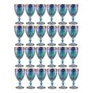 Jogo Taça De Vidro De Vinho Suco Diamond Furta Cor 24 Unidad