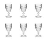 Jogo taca vidro bico abacaxi cristal 310ml