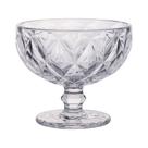 Jogo taca vidro sobremesa diamond 6pcs x 300ml transparente