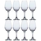 Jogo Taças de Vidro Água E Vinho Tinto 365ml 8 UN