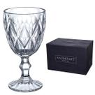 Jogo Taças de Vidro para Água Vinho Diamond Premium 360mL 6 Unidades Hauskraft