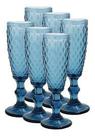 Jogo taças para champagne com 6 bico abacaxi 140ml saldão.