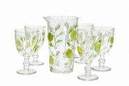 Jogo Taças Vidro Limone Color - 350ml - C/6 - Tuut