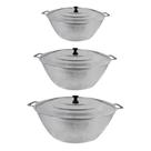 Jogo Tachos Panela Restaurante Alumínio Fundido 40,45,50cm