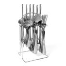 Jogo Talher Inglaterra De Metal Com Suporte Faqueiro 25 Pçs