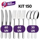 Jogo Talher Inox Garfo Faca Colher Sopa Mesa Jantar Refeição Bar Restaurante Dia a Dia Jogo Talher Inox Garfo Faca Colher Sopa Mesa Jantar Refeição Bar Restaurante Dia a Dia