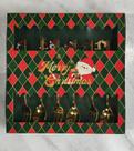 Jogo Talher Natal Sobremesa 15cm C/6 Dourado