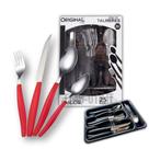 Jogo Talheres 25 Pcs Inox Color C/ Divisória Organizadora Garfo Faca Colher Jogo Talheres 25 Pcs Inox Color C/ Divisória Organizadora Garfo Faca Colher