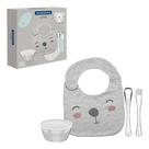 Jogo Talheres Aço Inox Com Babador Le Petit 4pçs Tramontina