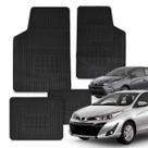 Jogo Tapete 100% Borracha Yaris 2018 a 2025 Impermeável Antiderrapante Automotivo 4 Peças