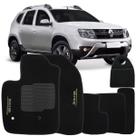 Jogo Tapete Automotivo Carpete + Lixeira Duster 2016 à 2019 Soft Logo Bordado Preto 6 Peças Jogo Tapete Automotivo Carpete + Lixeira Duster 2016 à 2019 Soft Logo Bordado Preto 6 Peças
