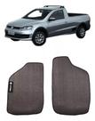 Jogo Tapete Borracha C/ Bordado Volks Saveiro 2010 A 2014 - 800.109
