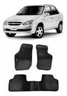 Jogo Tapete Borracha Corsa Classic 2010 A 2013 Com Bordado - 800.313