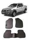 Jogo Tapete Borracha Strada Cab Dupla 2012/2020 Com Bordado - 800.409