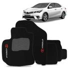 Jogo Tapete Carpete Automotivo Corolla 2015 a 2019 Preto 5 Peças Jogo Tapete Carpete Automotivo Corolla 2015 a 2019 Preto 5 Peças