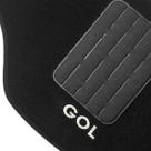 Jogo Tapete Carpete Automotivo Gol G5 / G6 Preto com Logo Bordado 5 Peças