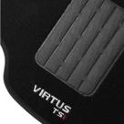 Jogo Tapete Carpete Automotivo Virtus Tsi 2019 a 2022 Preto 5 peças