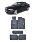 Jogo Tapete Carpete BMW 325I Sedan 1998 a 2006 com Logo Bordado Grafite-500.315GRF