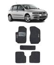 Jogo Tapete Carpete Fiat Stilo 2003 a 2011 Com Logo Bordado Preto-400.313PTO