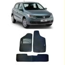Jogo Tapete Carpete Volkswagen Gol G5 G6 2008 a 2014 Com Logo Bordado Preto-100.310PTO