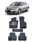 Jogo Tapete Carpete Volkswagen Jetta 2005 a 2011 Com Logo Bordado Grafite-100.306GRF