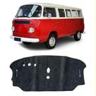 Jogo Tapete Carpete Volkswagen Kombi Clipper 1975 a 1997 Com Logo Bordado Grafite-100.338GRF