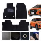 Jogo Tapete Carro Carpete para Nissan Kicks 2016 a 2026 Ilhós Cor preta 3 pçs Lindo Personalizado