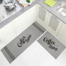 Jogo Tapete Cozinha Areia Algodão Antiderrapante 3 Peças Coffee Jogo Tapete Cozinha Areia Algodão Antiderrapante 3 Peças Coffee