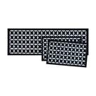 Jogo Tapete De Cozinha 3 Pç Efeito Flor 110X36Cm - 60X36Cm - Uzoo