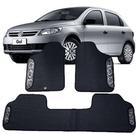 Jogo tapete emborrachado 3 peças volkswagen gol g6 gvi traseiro inteiriço 12 13 14 15 16