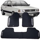 Jogo tapete emborrachado 3 peças volkswagen voyage gi g1 quadrado traseiro inteiriço 83 84 85 86 87 88 89 90 91 92 93 94