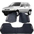Jogo tapete emborrachado do fiat uno jogo com 3 peças inteiriço traseiro 95 96 97 98 99 00 01 02 03 04