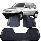 Jogo tapete emborrachado do fiat uno jogo com 3 peças inteiriço traseiro 95 96 97 98 99 00 01 02 03