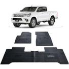 Jogo Tapete Interno Reforçado Hilux Cabine Dupla 2015 a 2020