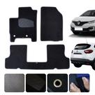 Jogo Tapete Para Renault Captur Zen 2017 a 2024 Traseiro inteiriço Carpete Preto Luxo Linha Conforto Jogo Tapete Para Renault Captur Zen 2017 a 2024 Traseiro inteiriço Carpete Preto Luxo Linha Conforto