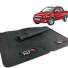 Jogo Tapete Strada Treking Borracha com Logo Fiat Jogo Tapete Strada Treking Borracha com Logo Fiat